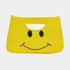 Fashnzfab Smile Pointed Seed Beaded Tote / Crossbody Bag In Yellow