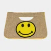 Fashnzfab Smile Seed Beaded Tote / Crossbody Bag In Gold