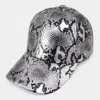 Fashnzfab Snake Skin Patterned Baseball Cap In Silver