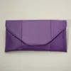 Fashnzfab Snake Skin Patterned Envelope Clutch / Shoulder Bag In Purple