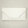 Fashnzfab Snake Skin Patterned Envelope Clutch / Shoulder Bag In White