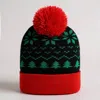 Fashnzfab Snowflake Christmas Tree Pattern Pom Pom Winter Beanie Hat In Multi