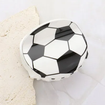 Fashnzfab Soccer Ball Hair Claw Clip In Multi