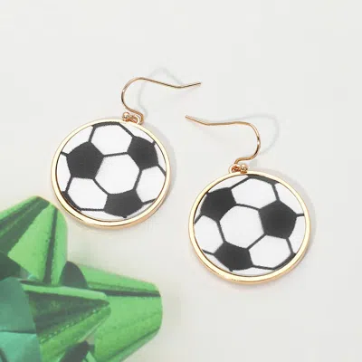 Fashnzfab Soccer Dangle Earrings In Multi