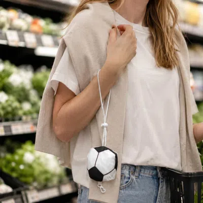 Fashnzfab Soccer Drawstring Reusable Tote Bag In Multi