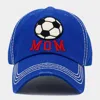 Fashnzfab Soccer Mom Message Vintage Baseball Cap In Blue