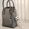 Fashnzfab Soccer Tag Braided Thread Keychain / Bag Charm In White