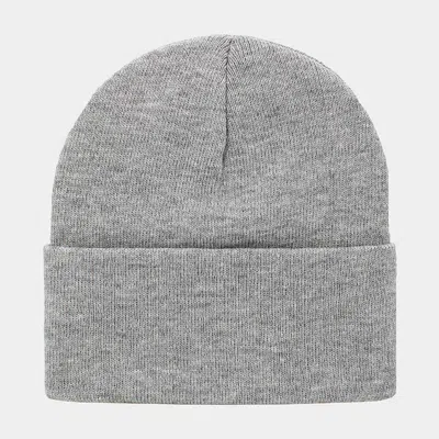 Fashnzfab Soft Basic Beanie Hat In Gray