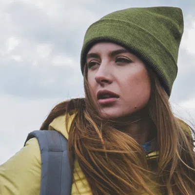 Fashnzfab Soft Basic Beanie Hat In Green