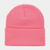 Fashnzfab Soft Basic Beanie Hat In Pink