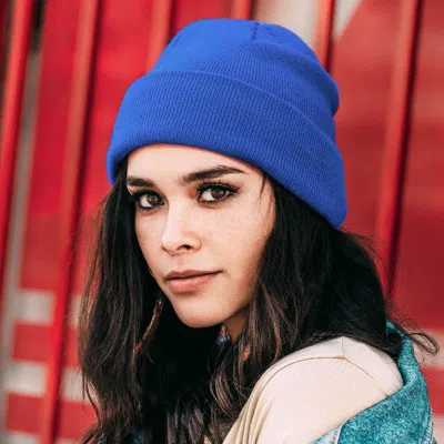 Fashnzfab Soft Basic Beanie Hat In Red