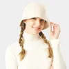 Fashnzfab Soft Cable Knit Solid Bucket Hat In Multi