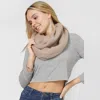 Fashnzfab Soft Knit Infinity Scarf In Gray