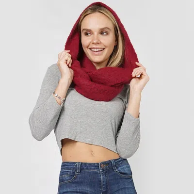 Fashnzfab Soft Knit Infinity Scarf In White