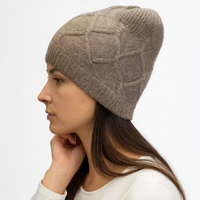 Fashnzfab Soft Knit Winter Beanie Hat In Brown