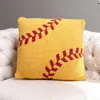 Fashnzfab Softball Cushion Cover In Yellow