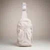 Fashnzfab Solid Adjustable Sling Bag In White