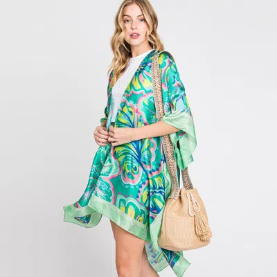 Fashnzfab Solid Bucket Bag With Aztec Strap In Gray
