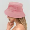 Fashnzfab Solid Bucket Hat In Pink