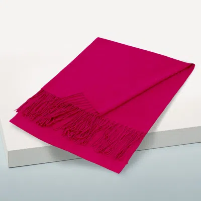 Fashnzfab Solid Color Pashmina Scarf Shawl In Pink