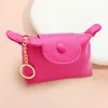 Fashnzfab Solid Compact Keychain Mini Wallet Pouch Bag In Pink