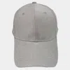 Fashnzfab Solid Corduroy Baseball Cap In Gray