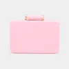 Fashnzfab Solid Embossed Clutch / Crossbody Bag In Pink