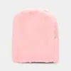 Fashnzfab Solid Faux Fur Backpack Bag In Pink