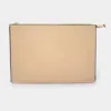 Fashnzfab Solid Faux Leather Clutch Bag In Gold
