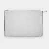 Fashnzfab Solid Faux Leather Clutch Bag In Silver