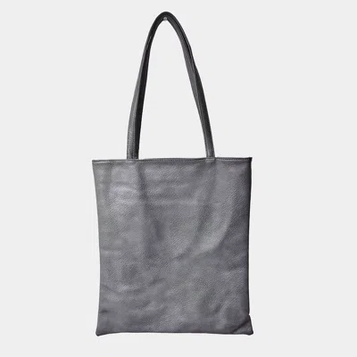 Fashnzfab Solid Faux Leather Shoulder Bag In Gray