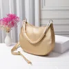 Fashnzfab Solid Faux Leather Shoulder / Crossbody Bag In Gold