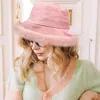 Fashnzfab Solid Faux Suede Plush Bucket Hat In Pink