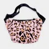 Fashnzfab Solid Fluffy Faux Fur Fanny Pack / Hand Warmer In Pink