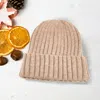 Fashnzfab Solid Knit Beanie Hat In Beige