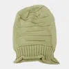 Fashnzfab Solid Knit Beanie Hat In Green