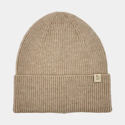 Fashnzfab Solid Knit Winter Beanie Hat In Brown