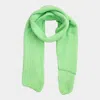 Fashnzfab Solid Knitted Fuzzy Scarf In Multi