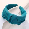 Fashnzfab Solid Knot Burnout Headband In Green