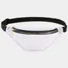 Fashnzfab Solid Mesh Fanny Pack In White