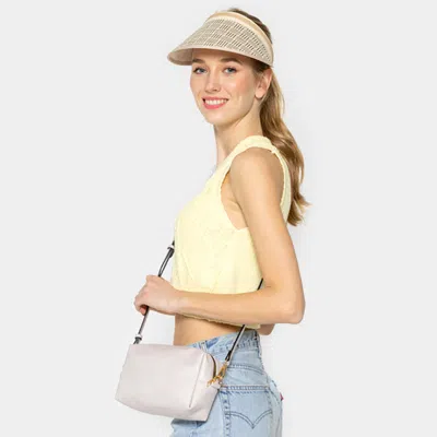 Fashnzfab Solid Mini Crossbody Bag In Sand