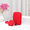 Fashnzfab Solid Nylon Sling Bag 4.75" X 1.2" X 7.5" Crossbody Bag In Red