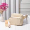 Fashnzfab Solid Nylon Sling Bag / Fanny Pack / Belt Bag In Sand