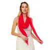 Fashnzfab Solid Oblong Scarf In Red