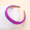 Fashnzfab Solid Padded Headband In Purple