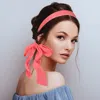 Fashnzfab Solid Ponytail Headband In Pink