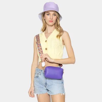 Fashnzfab Solid Pouch Bag In Purple