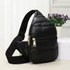 Fashnzfab Solid Puffer Mini Sling Bag In Black