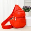 Fashnzfab Solid Puffer Mini Sling Bag In Red