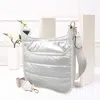 Fashnzfab Solid Quilted Shiny Puffer Crossbody Bag In Multi